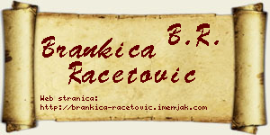 Brankica Račetović vizit kartica